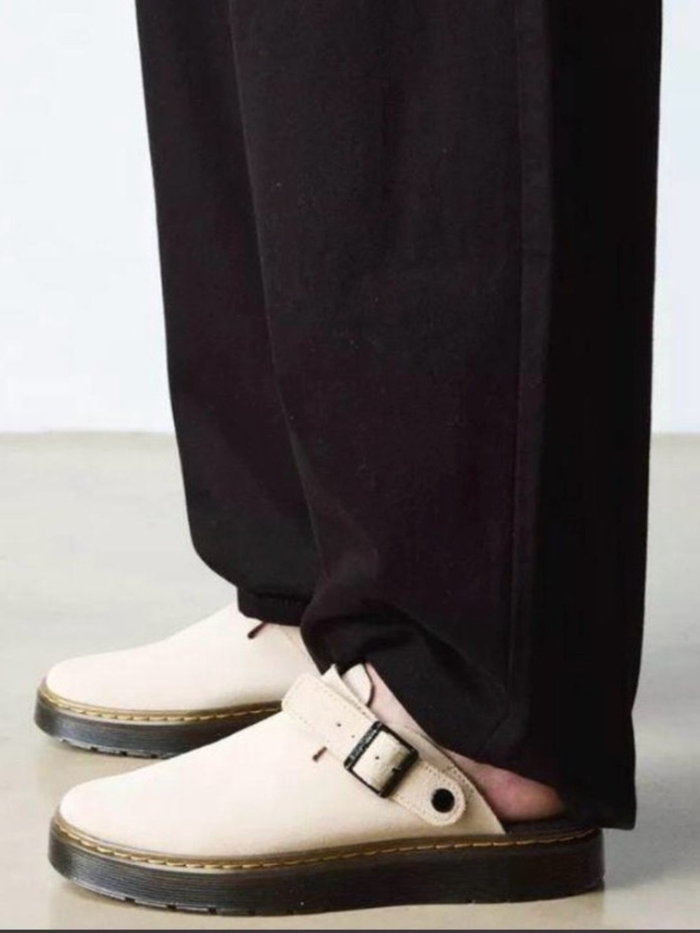 Dr. Martens Carlson Suede Clogs in Beige US 5.5 Women’s/4 Men’s